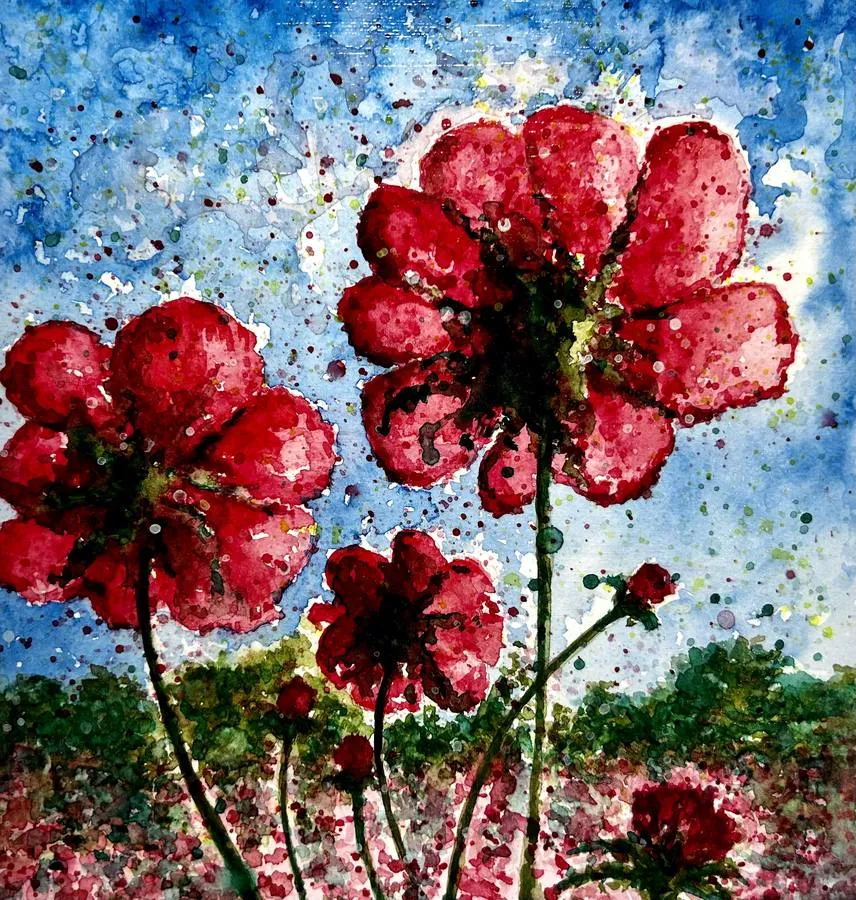Anemone Garden, artwork by Shatabdi Mandal
