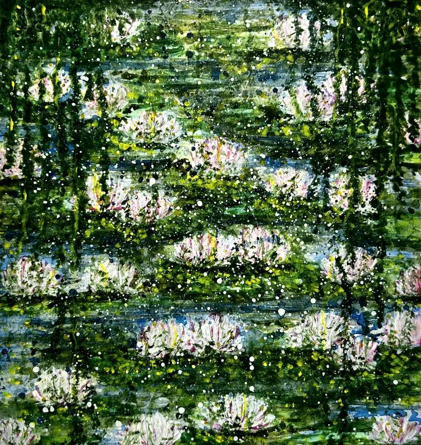 Water Lilies, artwork by Shatabdi Mandal